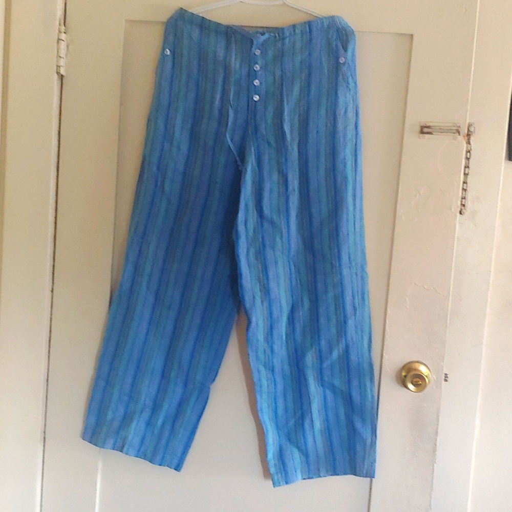 100% linen pants